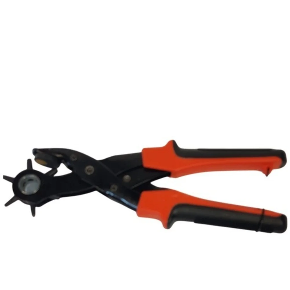 Xool Revolving Hole‎ Punch Pliers Tool Kit Red Black XL0028 Leather Belt Craft